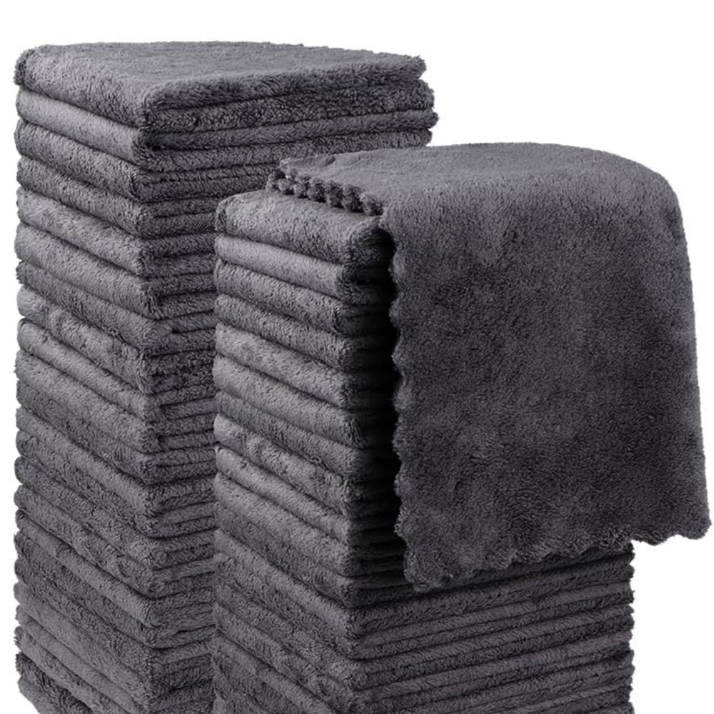 Premium Washcloths, Absorbent & Quick Drying Coral Velvet Washcloth